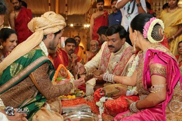 Celebs At Gali Janardhan Reddy Daughter Marriage